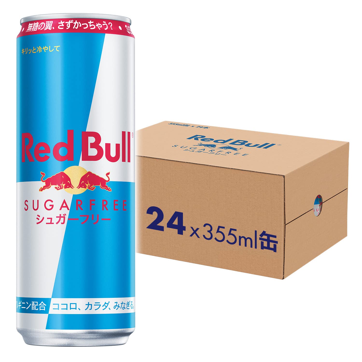 Red Bull レッドブル エナジードリンク シュガーフリー 355mlx24本