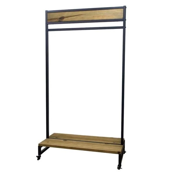 ハンガーラック おしゃれ 古材 インダストリアル 洋服掛け 木製 ヴィンテージ アンティーク