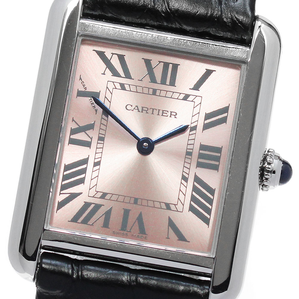 カルティエ CARTIER W5200000 タンクソロSM クォーツ レディース 良品 _862634【中古】 151,800円