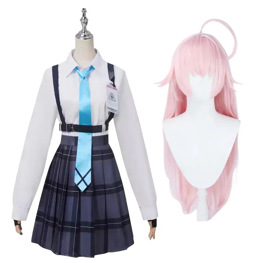 コスプレ衣小鳥遊ホシノルーアーカイブウィッグ付きイベントパーティー変演出服クリスマスパーティーまでに制限