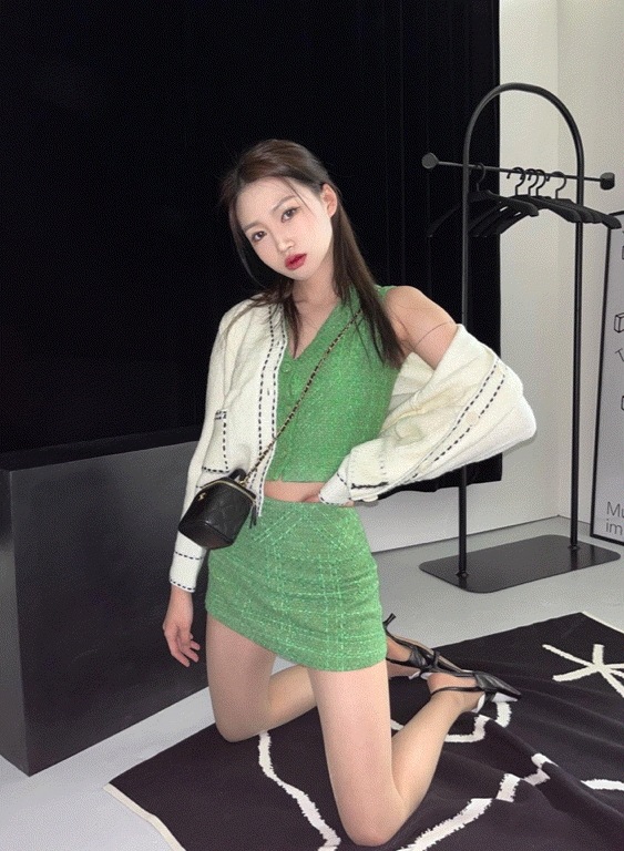 ポイン ニードルリング ポケット カーディガン