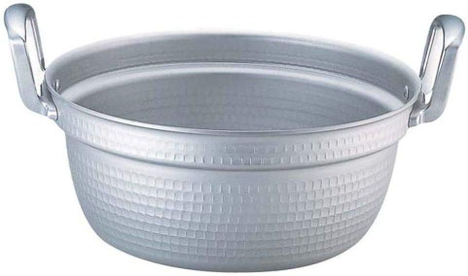 料理鍋 両手 51cm アルミ製 アルマイト加工で直ぐに使えて変色しにくく腐食に強い 外径×深さ(mm)530×200底板厚(mm)3.0 容量(L) 42.9 プロ用 業務用 AEV1710