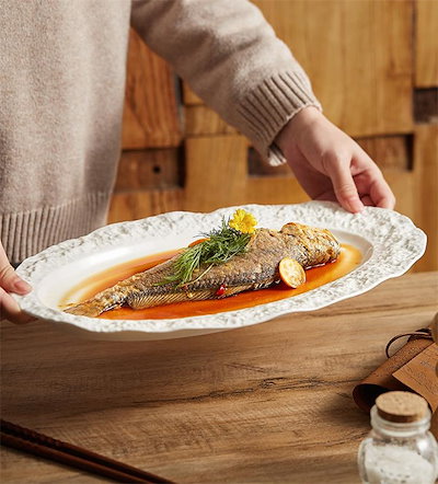 魚柄　魚模様　焼型　銅製　お菓子　料理　業務、家庭用 インテリア　ジブリ飯風 Qoo10] Twinkling star INSスタイル 石柄魚皿 家庭用 陶器皿