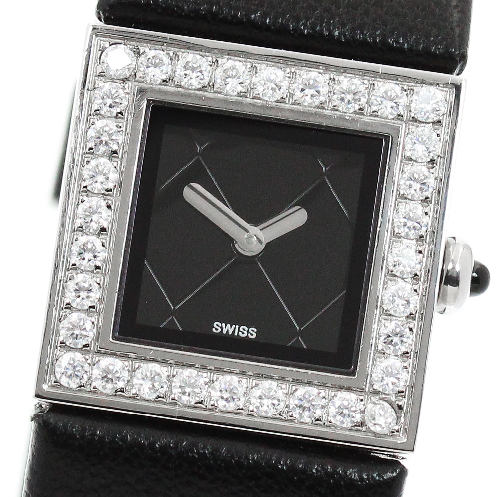 シャネル CHANEL H0500 マトラッセ ダイヤベゼル クォーツ レディース _956029【中古】