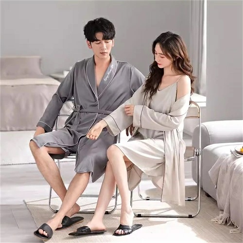 洗える 合成 シルク レディース 高級 サテン パジャマ ペア メンズ パジャマ 長袖 結婚祝い プレゼント ペアパジャマ 春夏 シルク パジャマ カップル ペア ルームウェア カップル おすすめ 4,771円