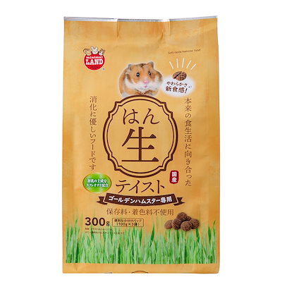 他サイト： ハムスターフード　半生テイスト　ゴールデンハムスター専用　３００ｇ　ペレット　柔らか　餌　エサ　えさ　ＣＲＣ50―50―15―72―00の商品画像