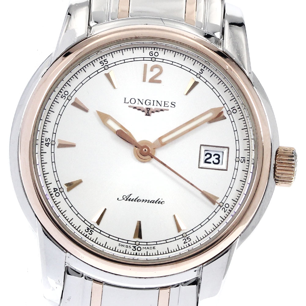 ロンジン LONGINES L2.563.5 サンティミエ デイト 自動巻き レディース 美品 _896870【中古】 133,600円