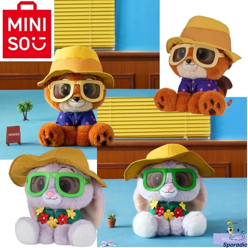 M I N I S O名創優品 ディズニー ズートピアシリーズ クールバケーション お座り人形