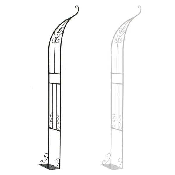 アーチ ハーフ 半分 シングル 片方のみ ガーデンアーチ アイアンアーチ 門 装飾 玄関 ガーデン 庭 園芸 スチール 飾り ヨーロピアン 北欧 南欧 おしゃれ