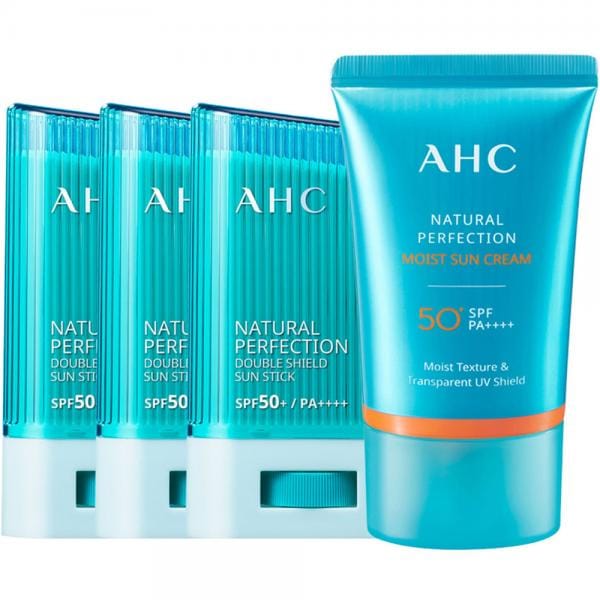 AHC ダブルシールド サンスティック SPF50 + PA +++ 14g x 3p + 日焼け止め 50ml セット AHC 더블쉴드 선스틱 SPF50+ PA++++ 14g x 3p + 선