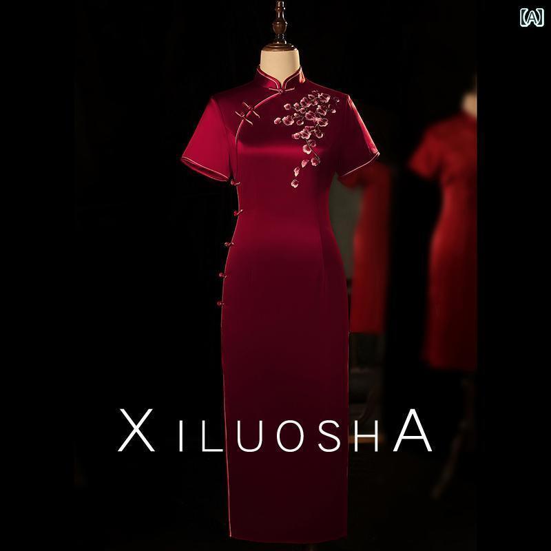 チャイナ ドレス パーティー マザーズ きれいめ ワンピース レディース 婦人 お母さん 披露宴 ウェディングドレス 洗練 お母さん 若見え 13,782円