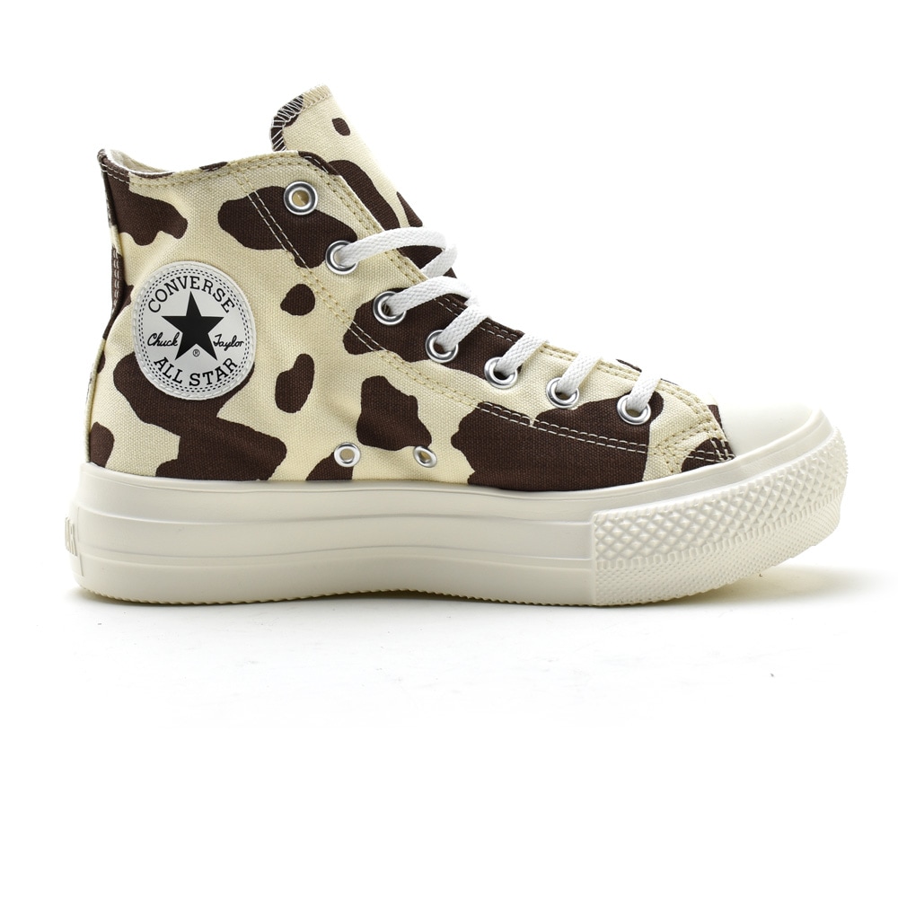 コンバース オールスターライト レディース カウスポット HI ハイカット 厚底 オフホワイト CONVERSE ALL STAR LIGHT PLTS COWSPOT HI[31308150]