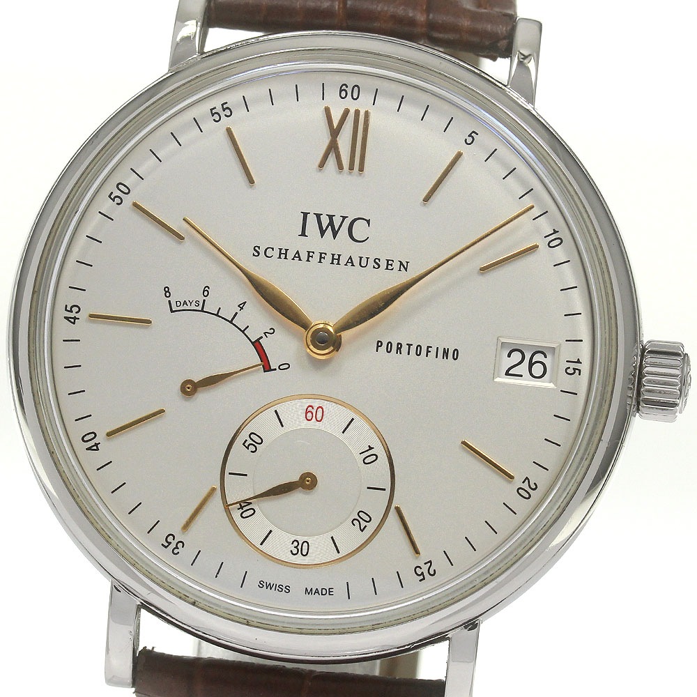 IWC IWC SCHAFFHAUSEN IW510103 ポートフィノ ハンドワインド 8デイズ パワーリザーブ 手巻き メンズ _837767【中古】