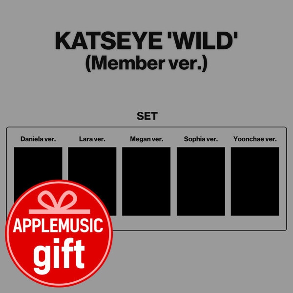 アップル特典(セット/アルバム5種) KATSEYE (キャッツアイ) - WILD (Member ver.) (贈呈品なくなり次第贈呈終了)