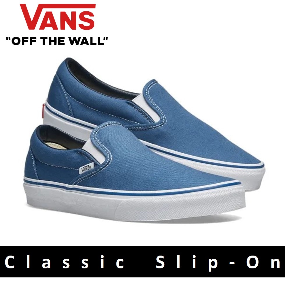 [VANS] スニーカー スリッポン ネイビー メンズ レディース VN000EYENVY