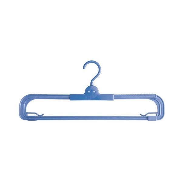 （まとめ）スライド タオルハンガー （洗濯ハンガー 室内物干し） [60個セット]