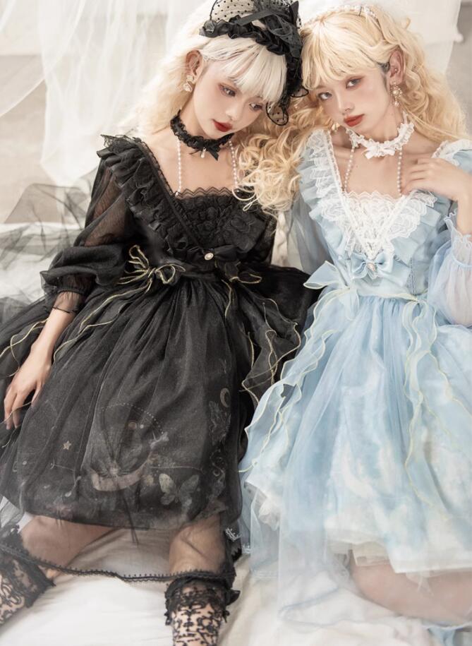 【新作登場 最安値!】32ロリータ ドレスワンピース　 ゴスロリ コスプレ メイド服 コスチューム 文化祭 学園祭 衣装 仮装 ハロウィン おすすめ 可愛い ドレス　日常　写真　舞台　花嫁