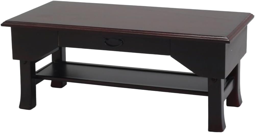 経机 引き出し付 文机 仏壇台 幅60×奥行30×高さ25cm 折りたたんで収納可能 供物台 供養台 写経机 便利机 天然木桐製 ブラウン SXDX-600BR