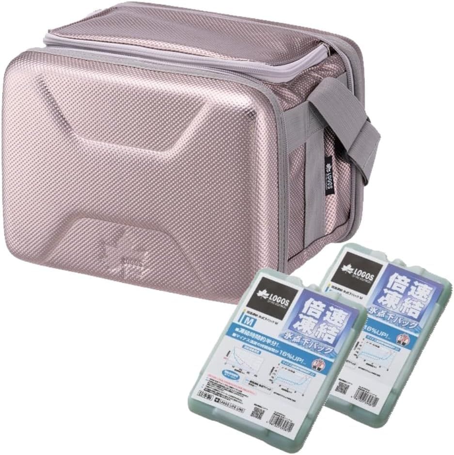 ハイパー氷点下クーラー S & 倍速凍結保冷剤M 2個 保冷剤付きセット silver