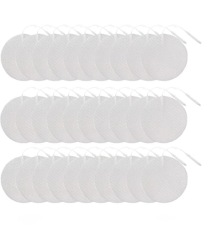 交換パッド ジェルシート高電導 強粘着(白 15組30枚, 7cm 丸型)