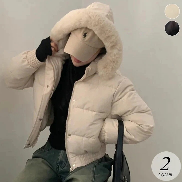 フード付き ブレッドコート レディース 秋 冬 ショートコート コート ジャケット 長袖 ボアフード 厚手 暖かい 防寒 防風 保温 カジュアル アウター 韓国ファッション