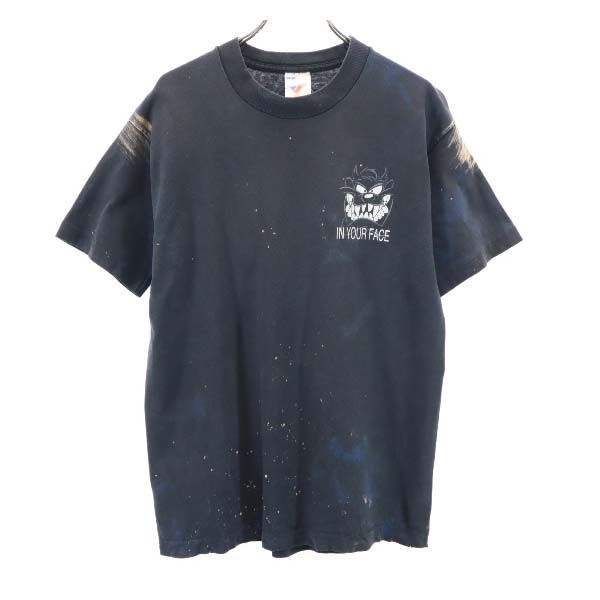 アルテックス 90s ワーナーブラザーズ ルーニーティーンズ プリント 半袖 Tシャツ M ブラック系 ARTEX オールド メンズ 6,320円