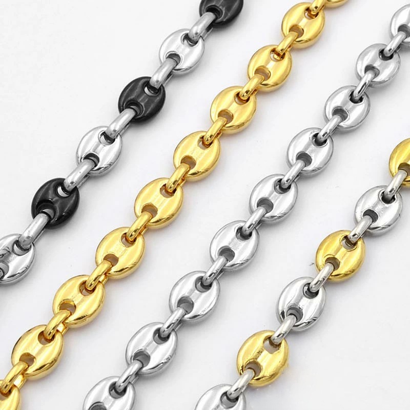 サージカルステンレス316L アンカーチェーン 太さ：7mm ネックレス 太い 太め 男性 シンプル