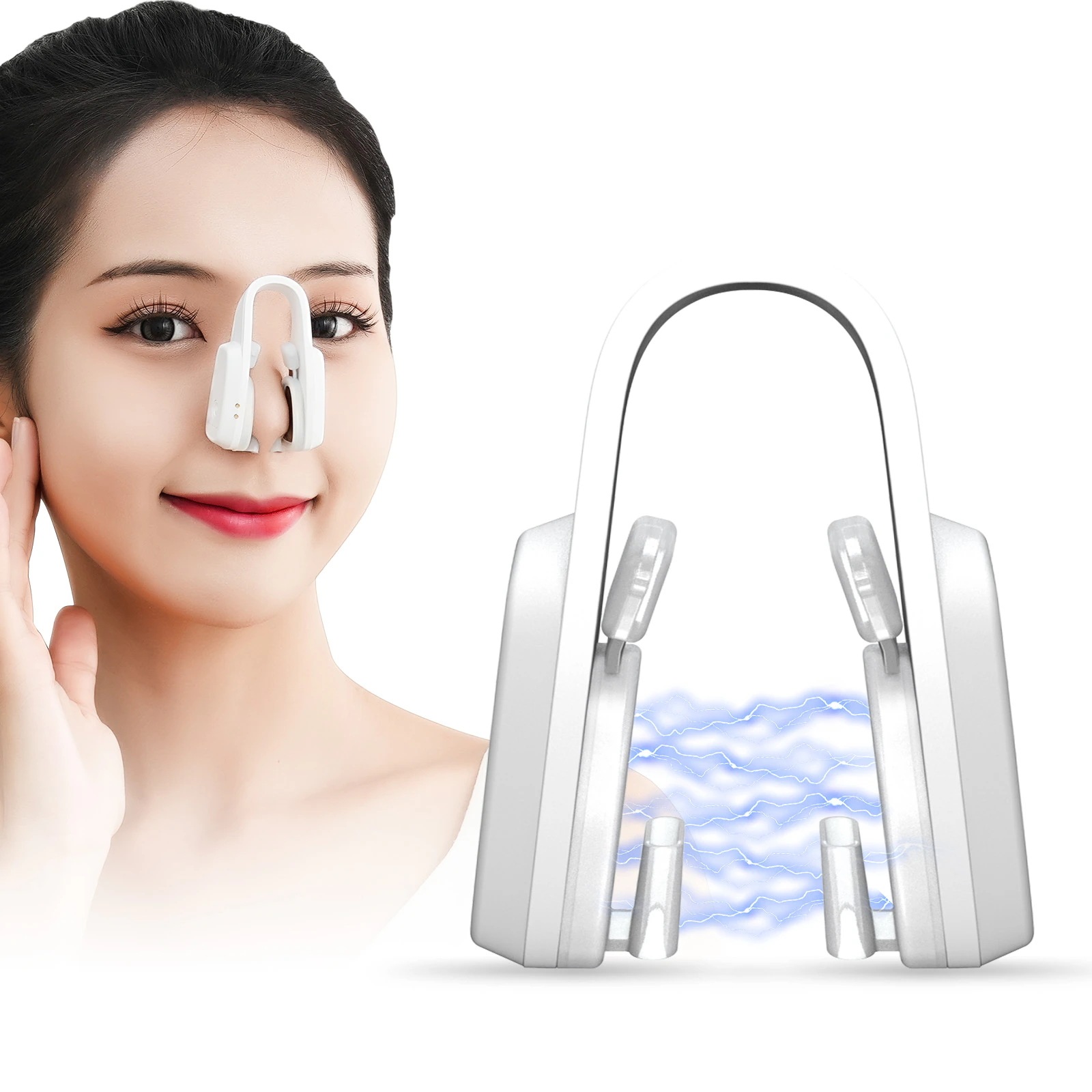 鼻専用美顔器 EMS 5段階レベル 鼻クリップ 美鼻 ノーズクリップ 鼻の形に合わせて 充電ケース付き 男女兼用 美容グッズ