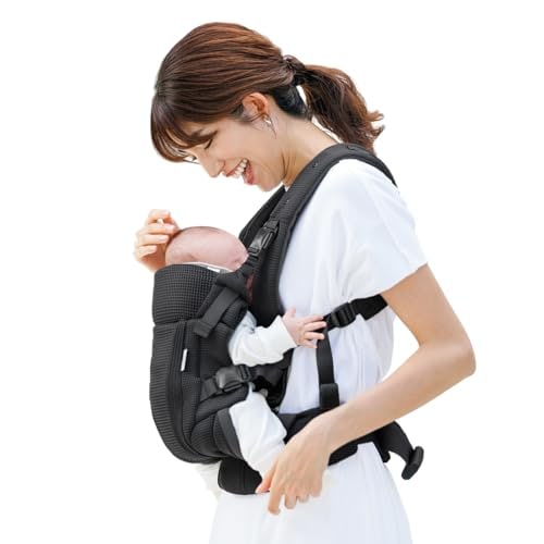 Aprica(アップリカ) 抱っこ紐 ラクリス AB 生後14日～36か月まで 新生児から使える 保冷剤も入れられるメッシュポケット付き 4WAY (ブラック) 2211622 29,856円