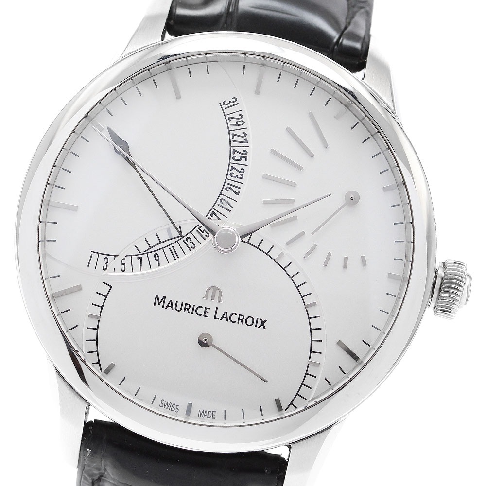 モーリスラクロア MAURICE LACROIX MP6508 マスターピース カランドリエ レトログラード 自動巻き メンズ _909626【中古】