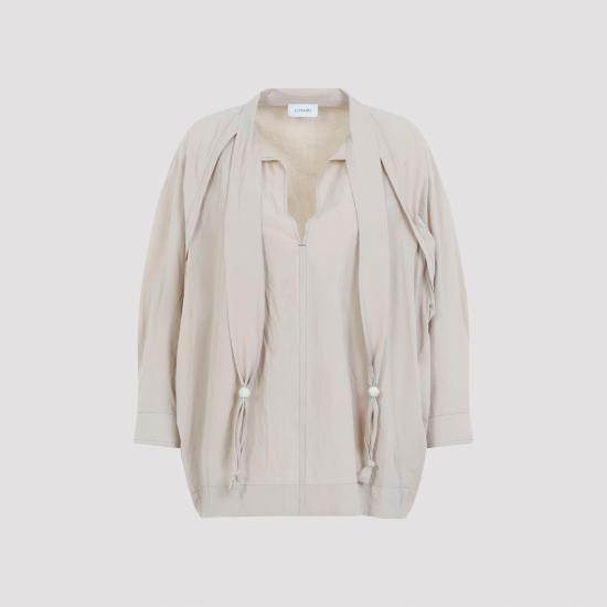 LEMAIRE Women Blouses SH1222 LF1399 BG240 GREIGE