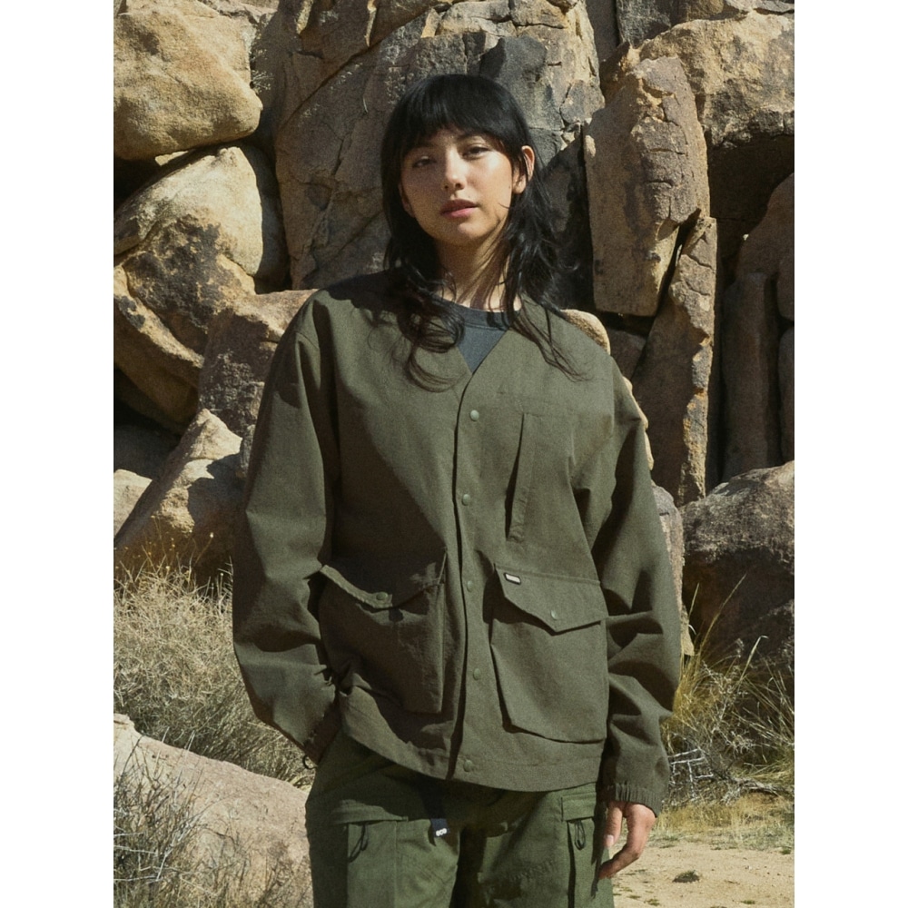 フルークフルーク無地スナップカーディガンジャケット FJK119 3COLOR W