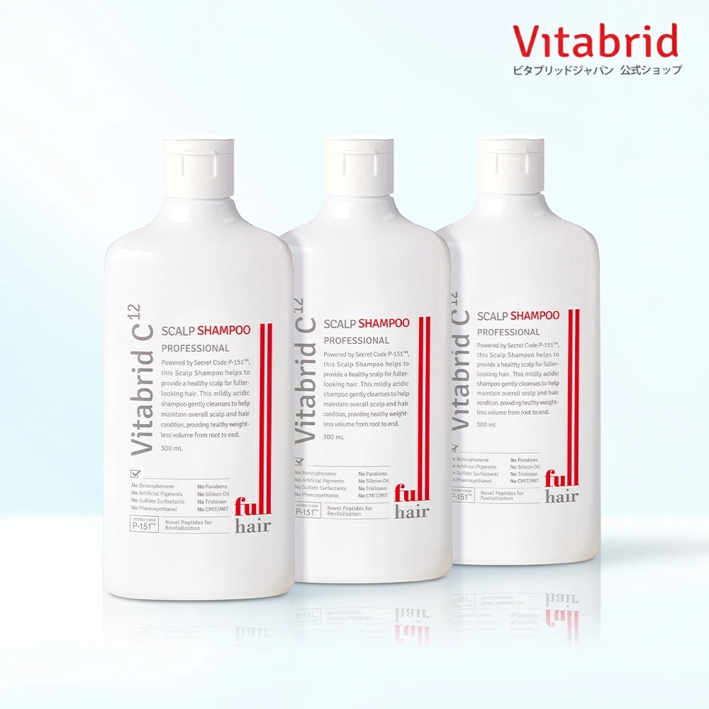 [公式]スカルプシャンプー 300ml 3本 ノンシリコン ペプチドブリッド エイジングケア ハリ コシ スカルプ　育毛　薄毛対策 男性用　男　女性用　養毛　頭皮　薄毛　生え際　トニック　ビタミンC