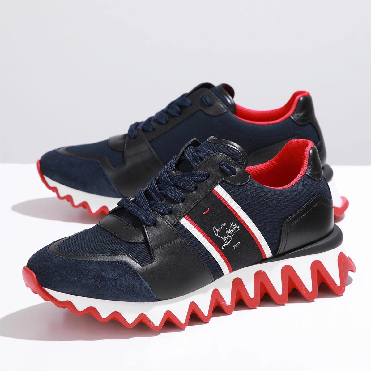 Christian Louboutin クリスチャンルブタン スニーカー NASTROSHARK FLAT 1240610 メンズ ロゴ 厚底 ローカット シューズ 靴 BL9R/VERSION-NA