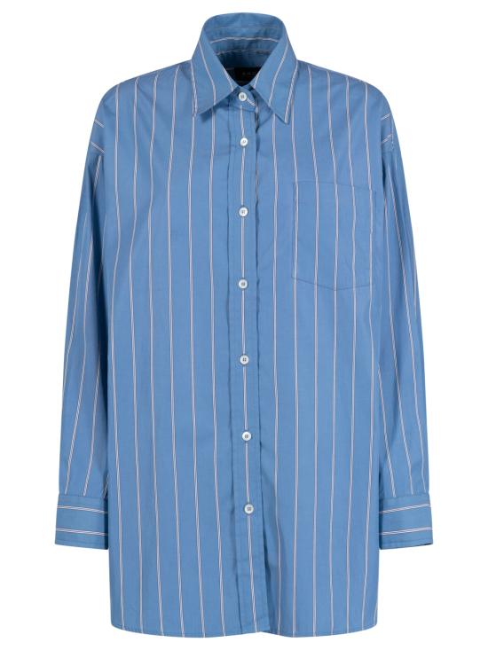 A.P.C. Women Shirts COHLN F12652 IAF STEEL BLUE