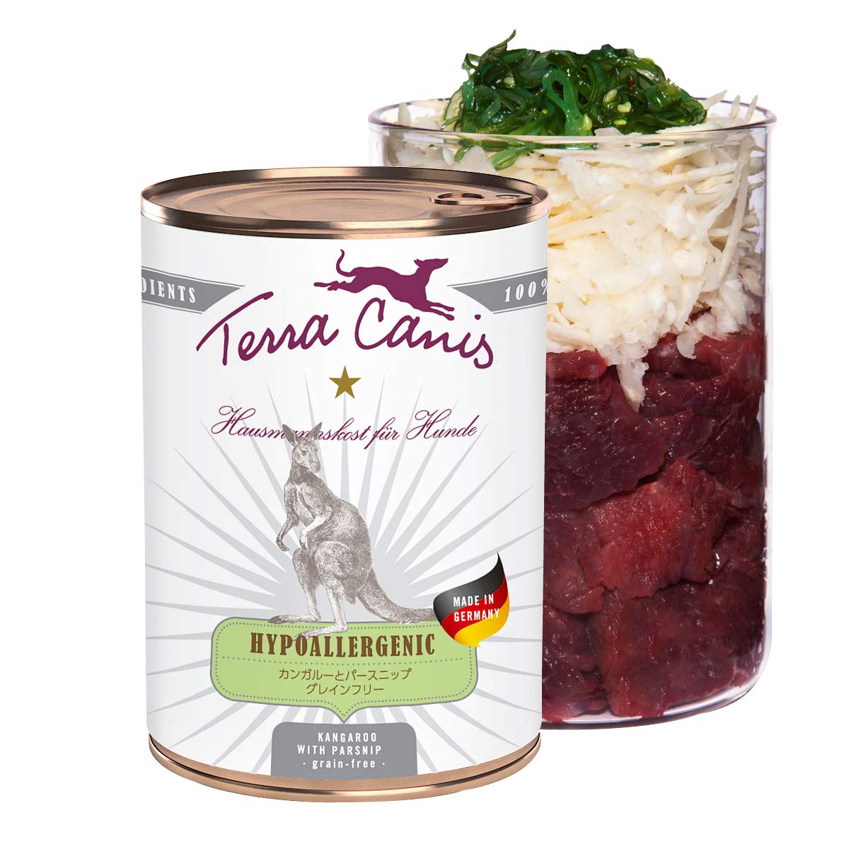 テラカニス ハイポ カンガルーとパースニップ グレインフリー (400g×6缶)