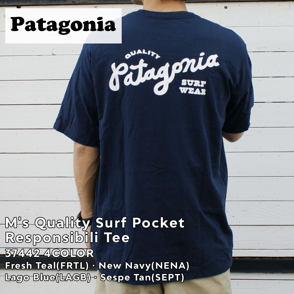 パタゴニア Patagonia Ms Quality Surf Pocket Responsibili Tee ポケット レスポンシビリ 37442 200-008855-167