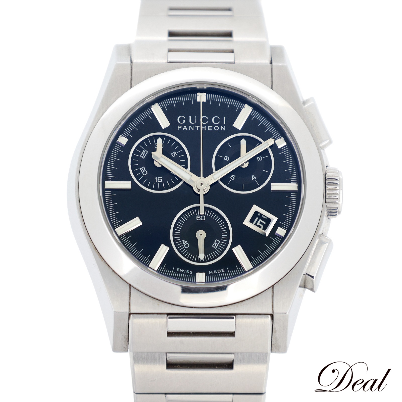 グッチ パンテオン クロノ 115.4 ボーイズ メンズ 腕時計