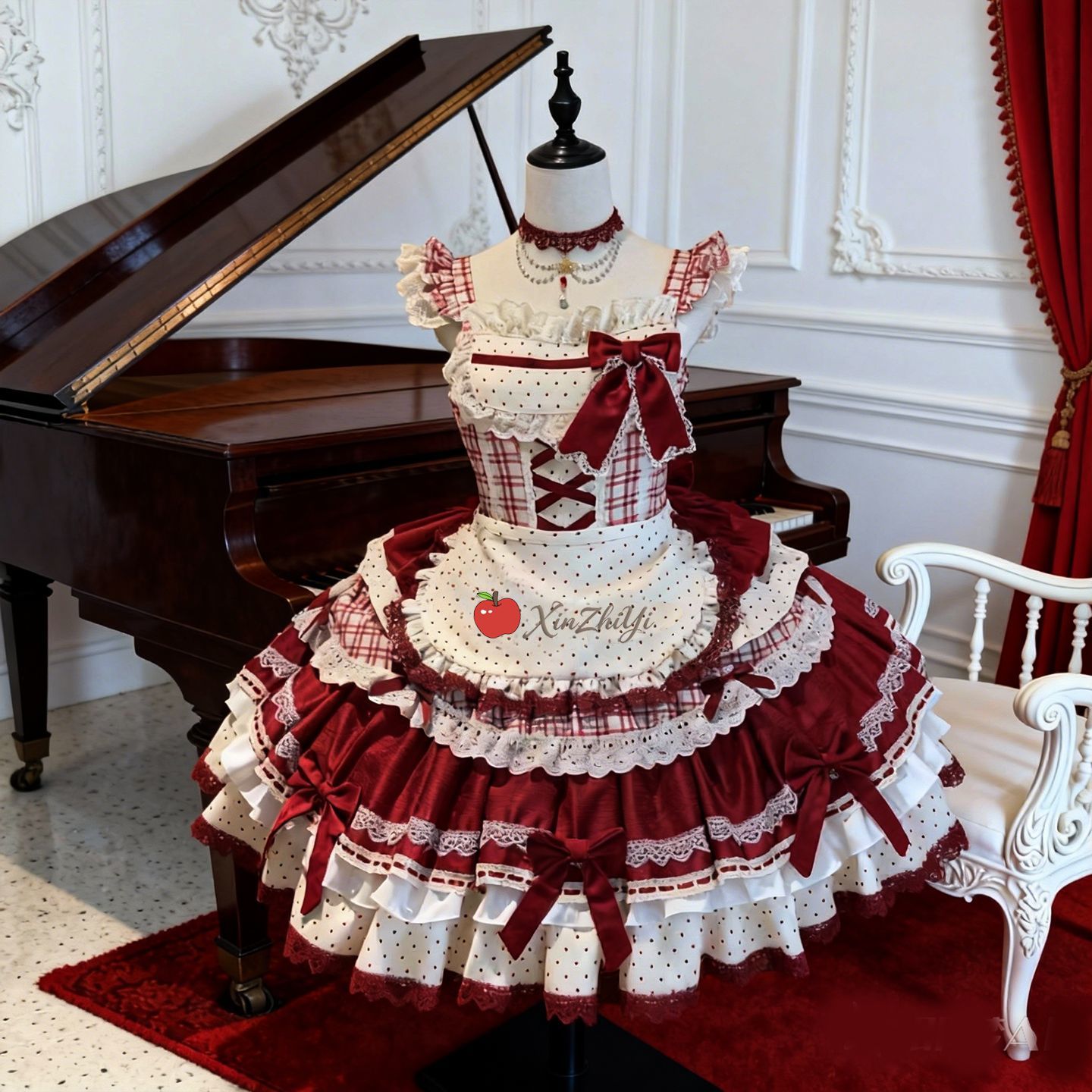 今季新作ストロベリー ビート jskロリータ かわいいワンピース ストロベリーケーキ 甘い風