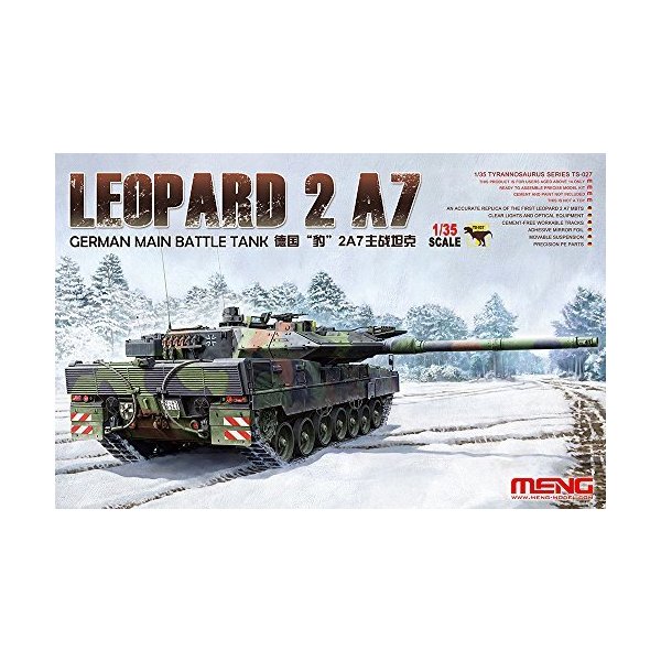 MENG TS-027 Model 1: 35 - German MBT Leopard 2 A7 並行輸入品