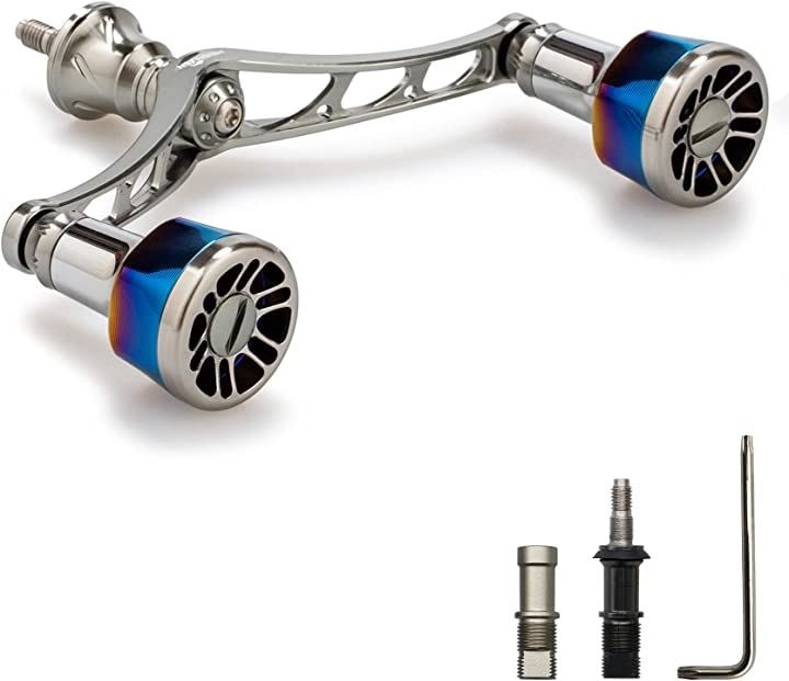 リール ハンドル シマノ Shimano ダイワ DAIWA 通用 スピニングリール用 Arch Engine ガンメタル( ガンメタル(ノブ)&ガンメタル(ハンドル), 110mm)