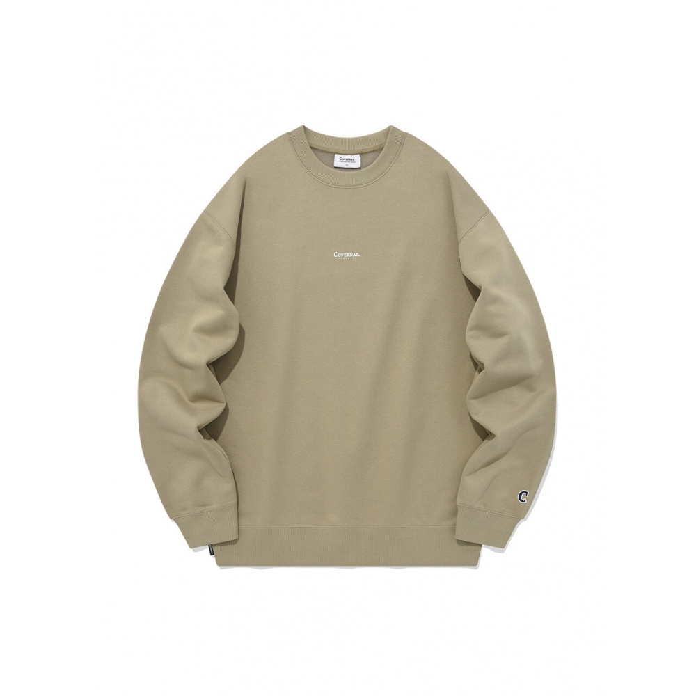 COVERNAT スモールアセンティック ロゴ マンツーマンベージュ