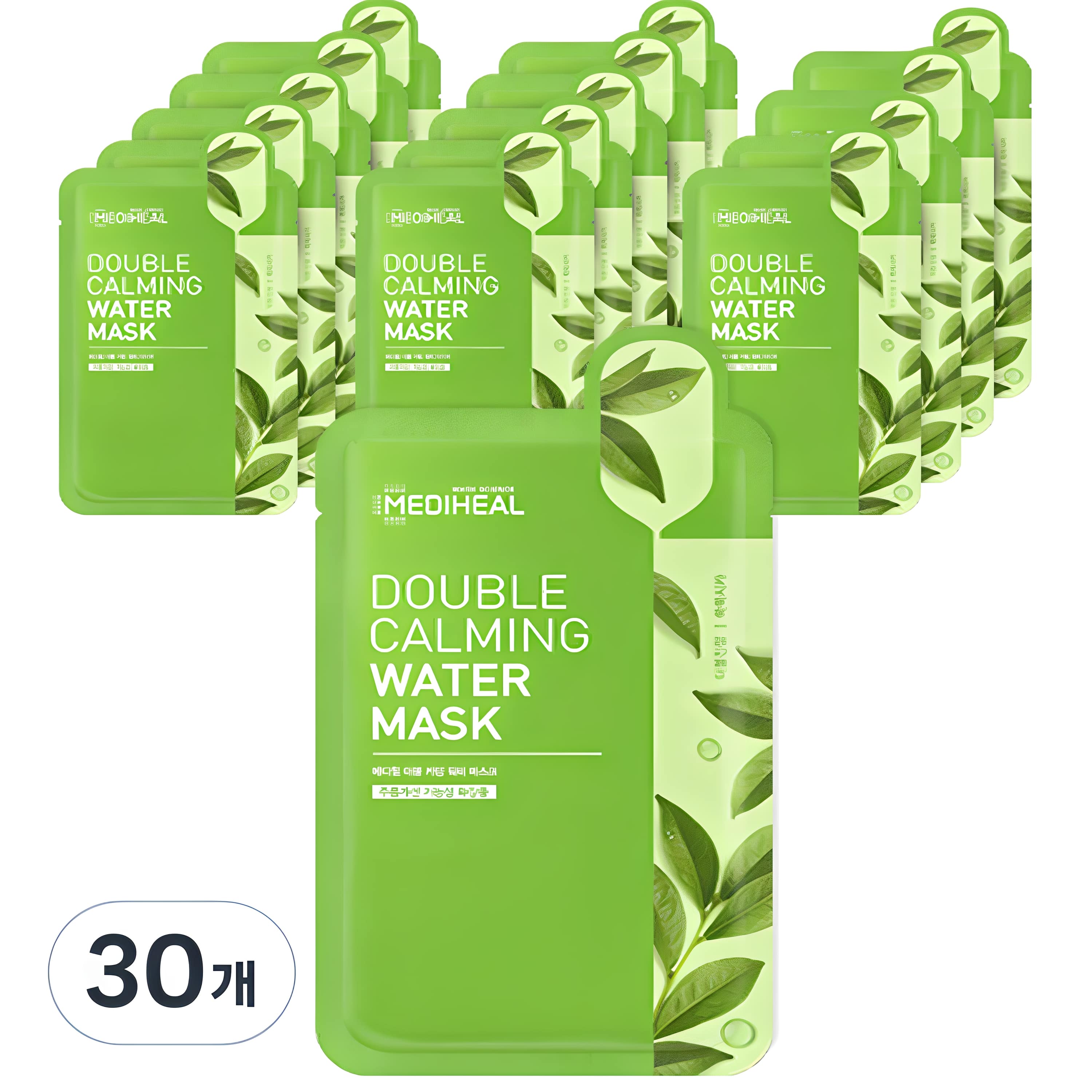 韓国化粧品マスクパック メディヒール ダブルカーミングウォーター 30個