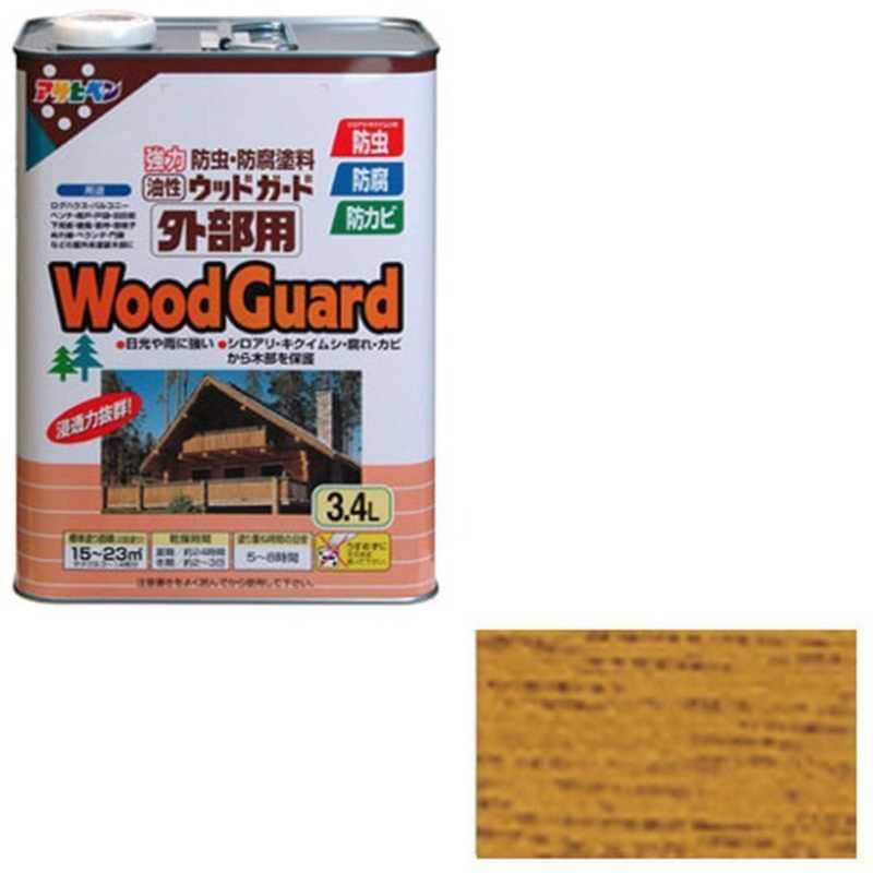 アサヒペン　ウッドガード外部用 3.4L (ライトオーク)　AP9011531_