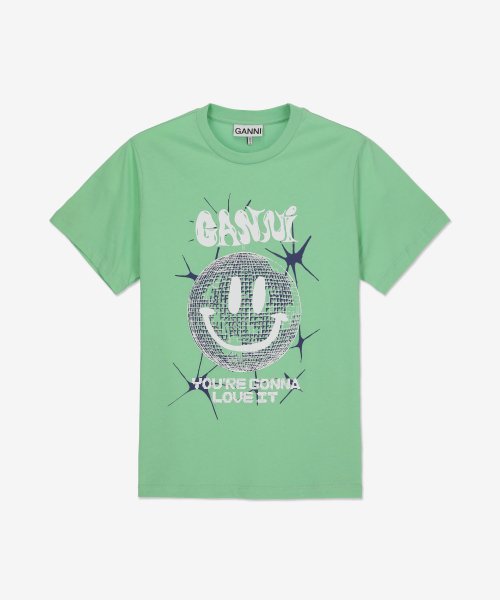 Qoo10 ガニー GANNI 女性用スマイリーリラ Tシャ