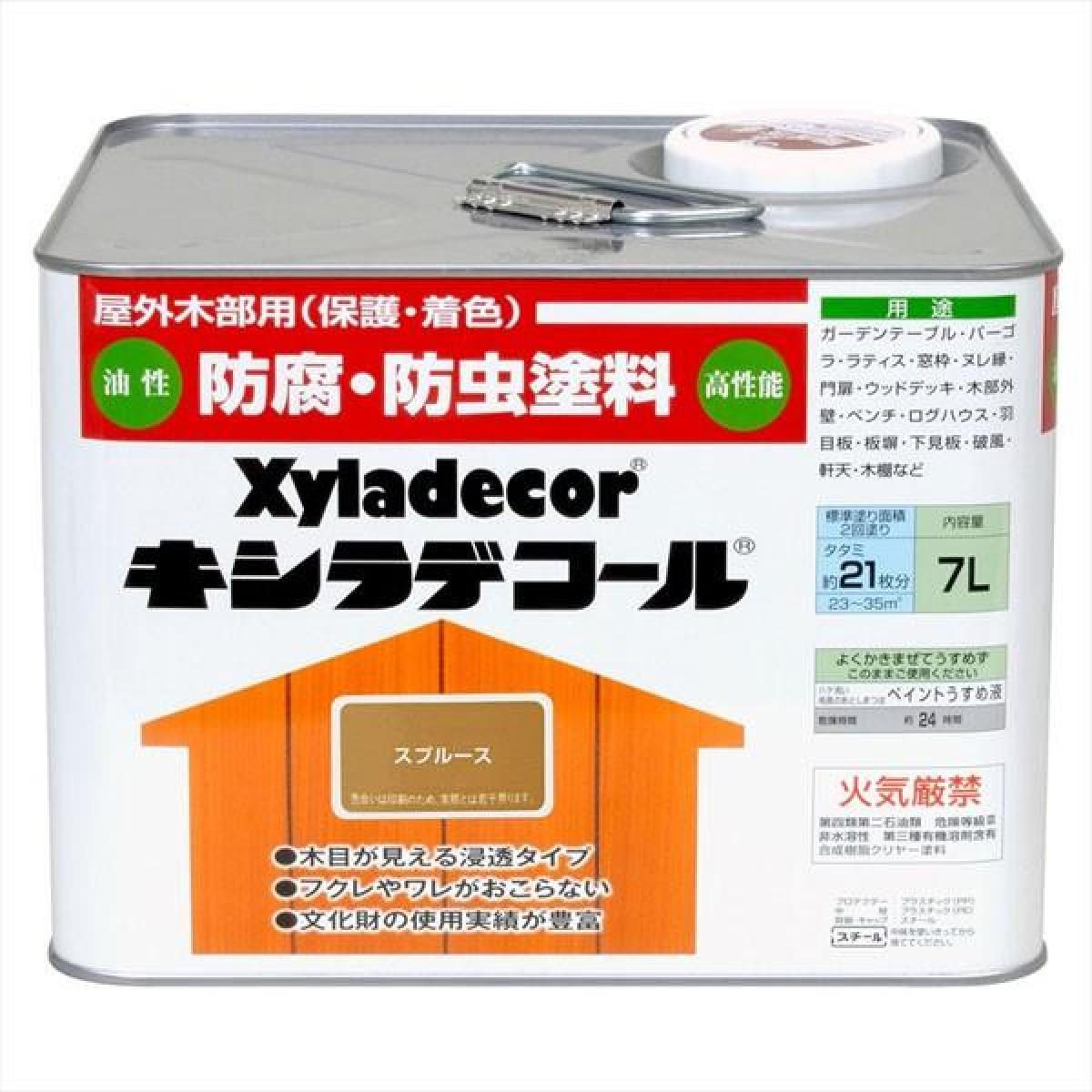 大阪ガスケミカル キシラデコール #115スプルース 7L 　油性 屋外用 防腐防虫 塗料 補修用品 住宅資材