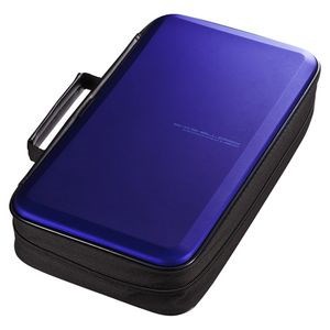 他サイト： サンワサプライ　104枚収納 ブルーレイディスク対応セミハードケース (ブルー)　FCD-WLBD104BLの商品画像