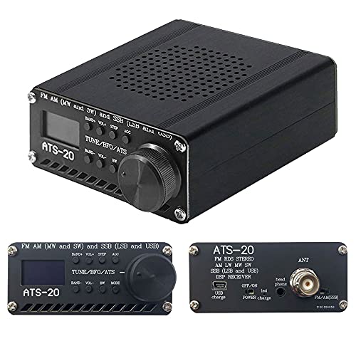 リアル ラジオ受信機SI4732全帯域FM AM MW＆SW SSB(LSB＆USB)内蔵バッテリー+アンテナ+スピーカー+シェル ラジカセ