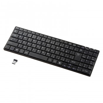 サンワサプライ ワイヤレススリムキーボード ブラック SKB-WL22BKN