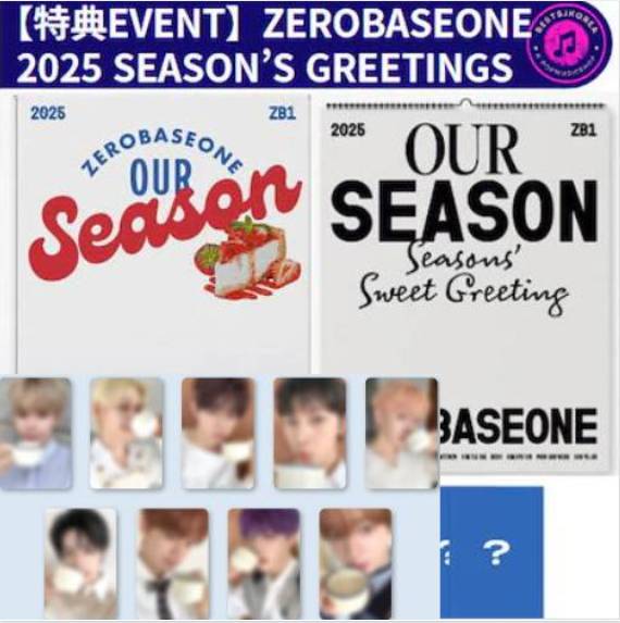 【特典EVENT】ZEROBASEONE 2025 SEASON’S GREETINGS /Calendar Ver [OUR Season]